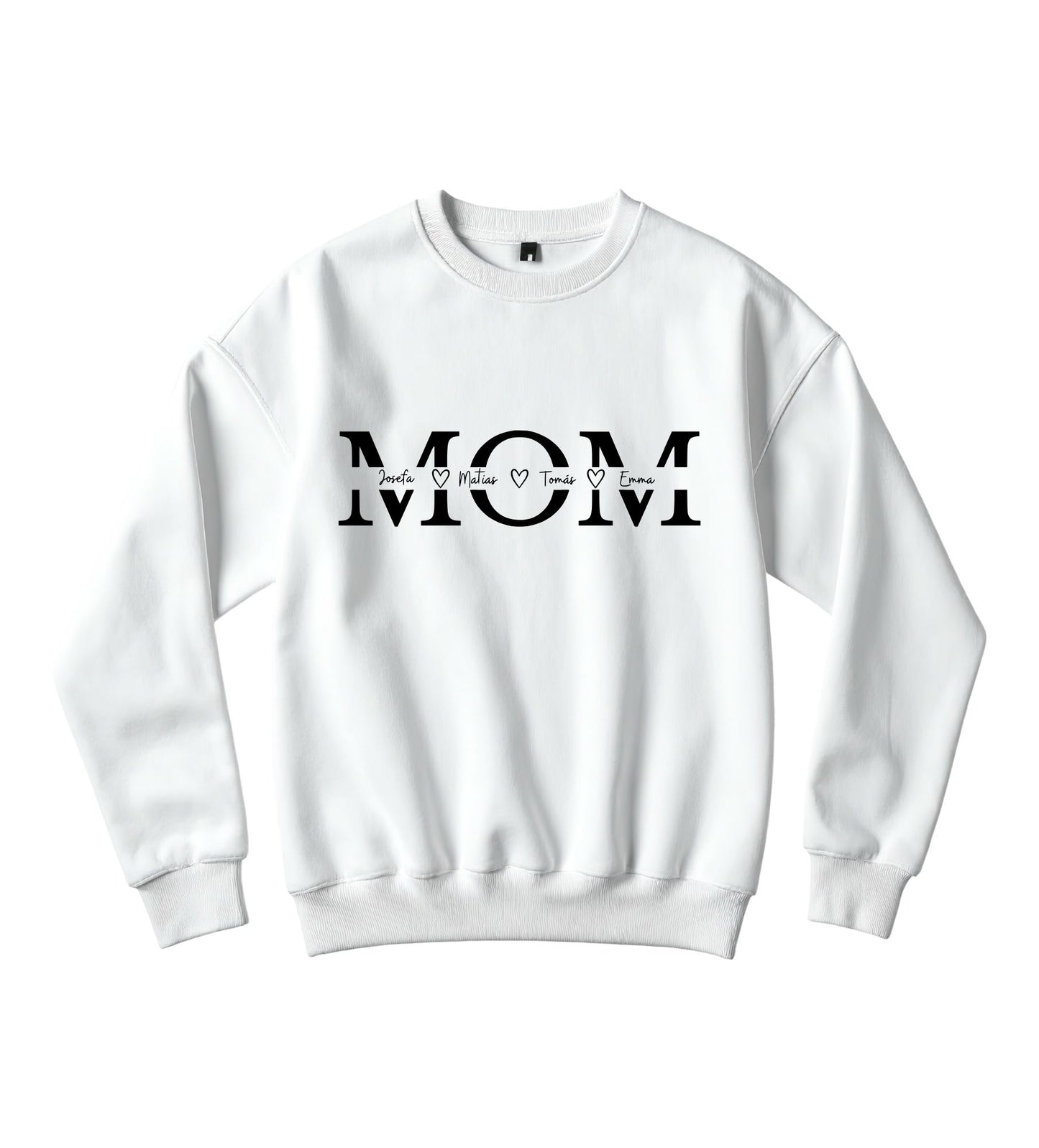Polerón Personalizado “MOM con Nombres”
