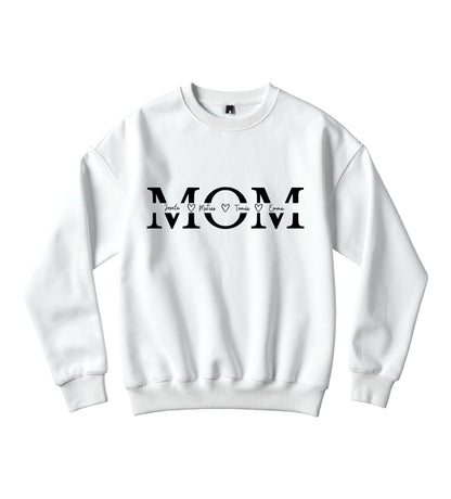Polerón Personalizado “MOM con Nombres”